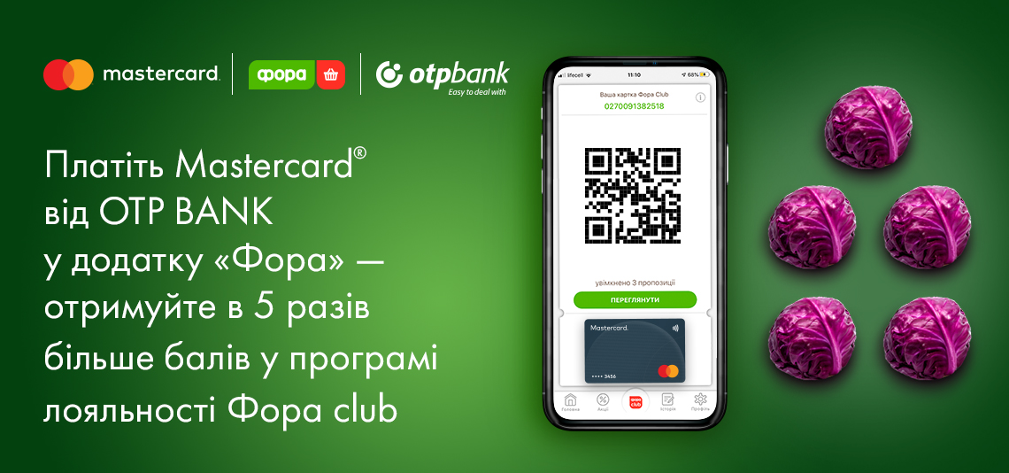 Акція «У 5 разів більше балів із Mastercard!»